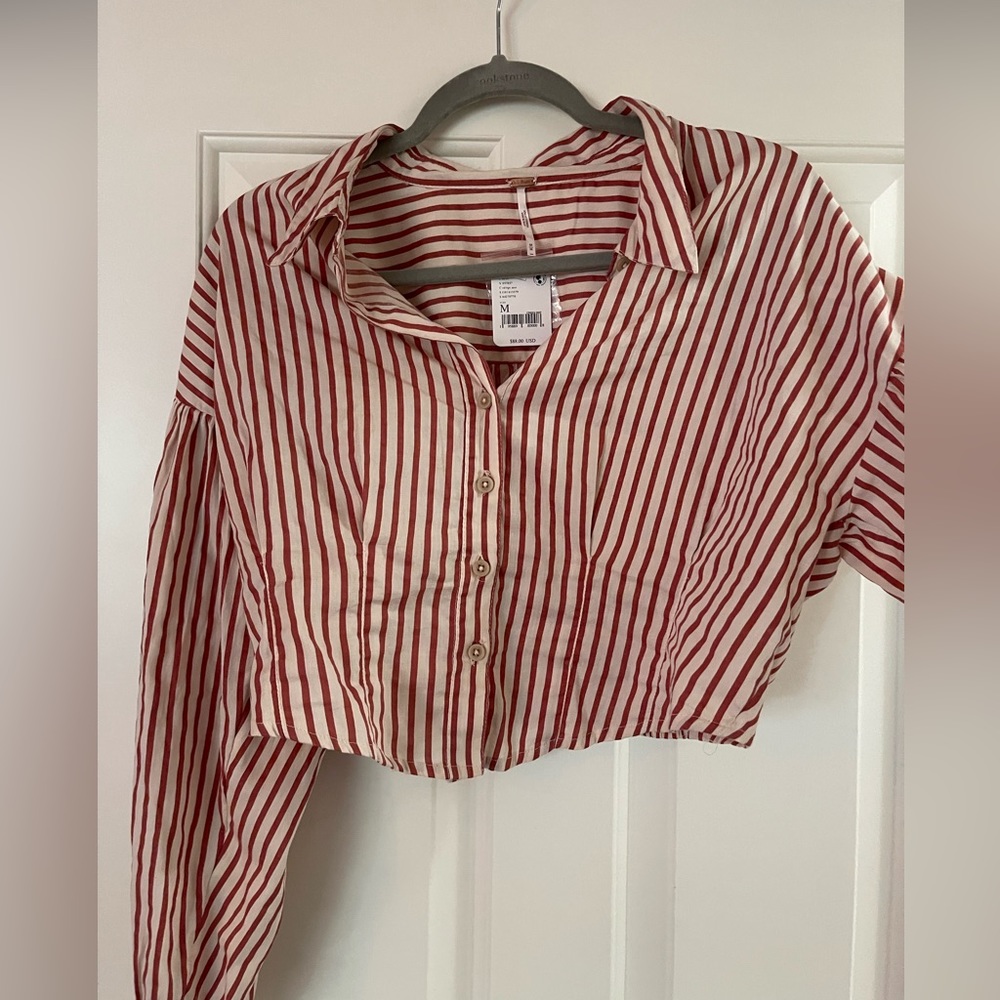 Free People X REVOLVE Ophelia Corset Buttondown - Size M - New with Tags - Picture 4 of 5